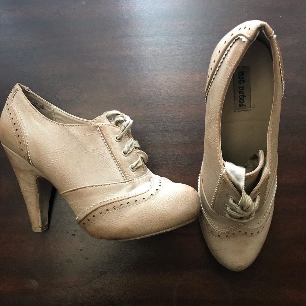 Not rated booties with heels.